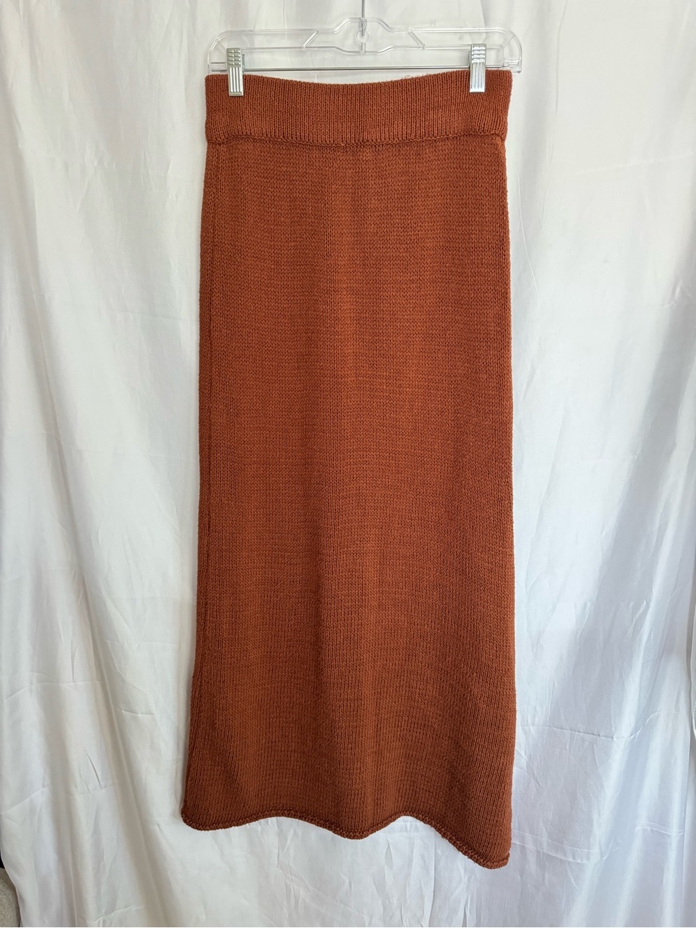 Free People Knit Maxi Skirt with Side Slit - Size Small